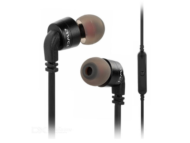 Беспроводные наушники Awei Wireless Sports Earphones A960BL (черные, пульт/микрофон)