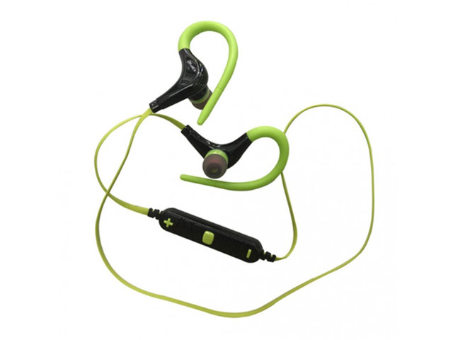 Беспроводные наушники Awei Ear-Hook Wireless Earphones A890BL (черные/зеленые, пульт/микрофон)
