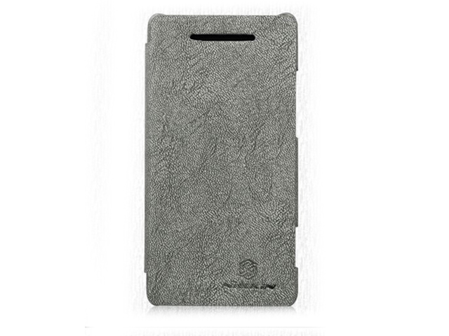 Чехол Nillkin Tree-texture Leather Case для HTC Windows Phone 8X (серый, кожанный)