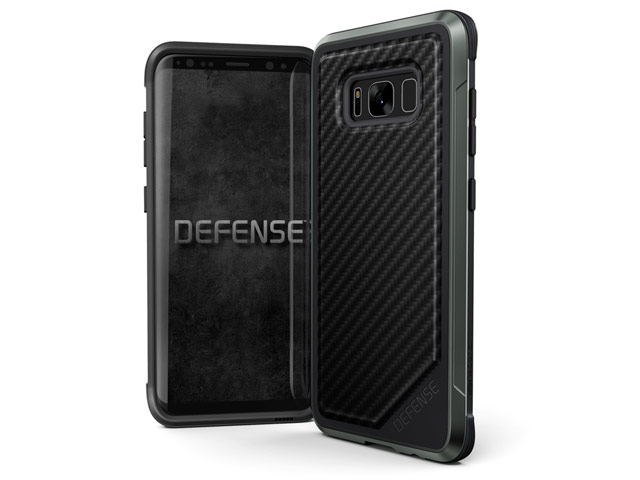Чехол X-doria Defense Lux для Samsung Galaxy S8 (Black Carbon, маталлический)