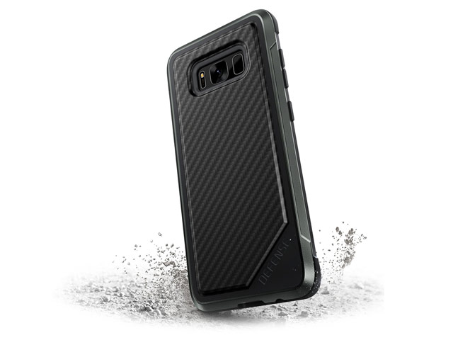 Чехол X-doria Defense Lux для Samsung Galaxy S8 (Black Carbon, маталлический)