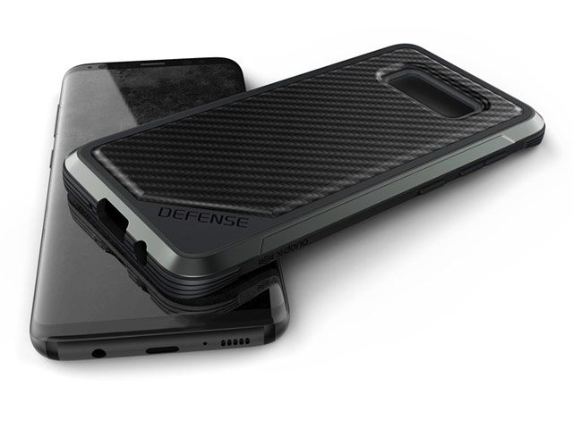 Чехол X-doria Defense Lux для Samsung Galaxy S8 plus (Black Carbon, маталлический)