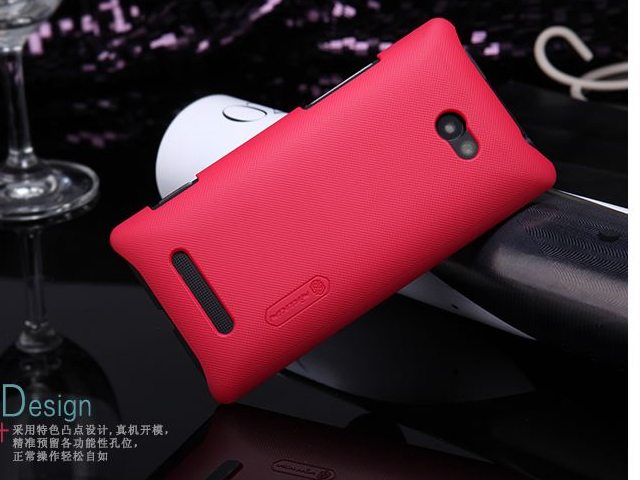 Чехол Nillkin Hard case для HTC Windows Phone 8X (красный, пластиковый)