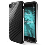 Чехол X-doria Revel Lux Case для Apple iPhone 7 (Black Rays, пластиковый)