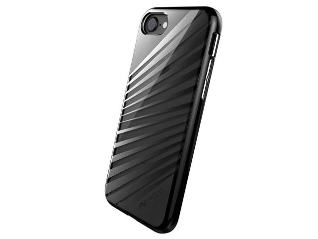 Чехол X-doria Revel Lux Case для Apple iPhone 7 (Black Rays, пластиковый)