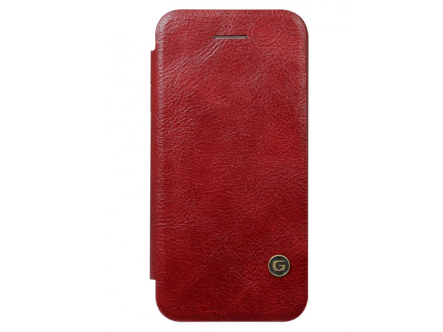 Чехол G-Case Business Series для Apple iPhone SE (красный, кожаный)