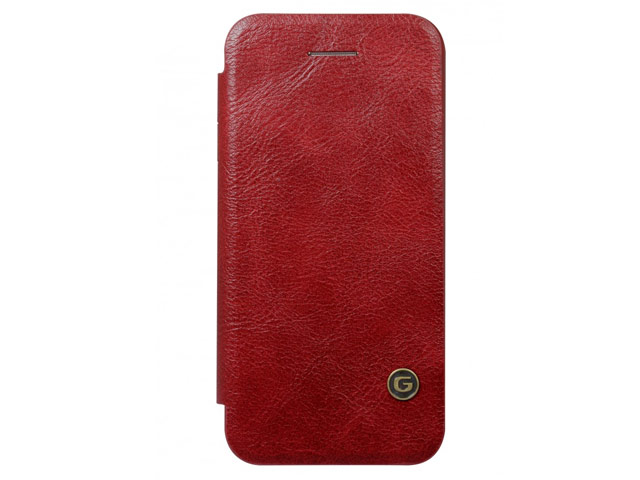 Чехол G-Case Business Series для Apple iPhone SE (красный, кожаный)