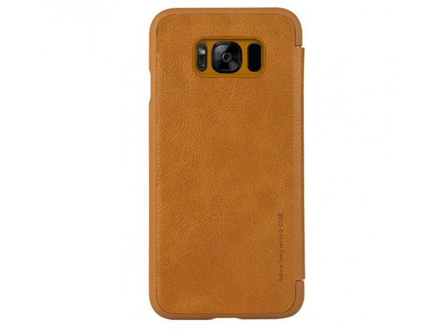 Чехол G-Case Business Series для Samsung Galaxy S8 (коричневый, кожаный)