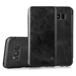 Чехол G-Case Business Series для Samsung Galaxy S8 plus (черный, кожаный)