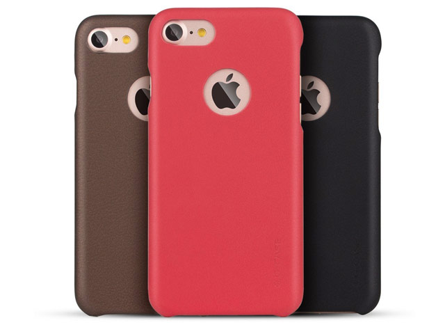 Чехол G-Case Noble Series для Apple iPhone 7 (красный, кожаный)