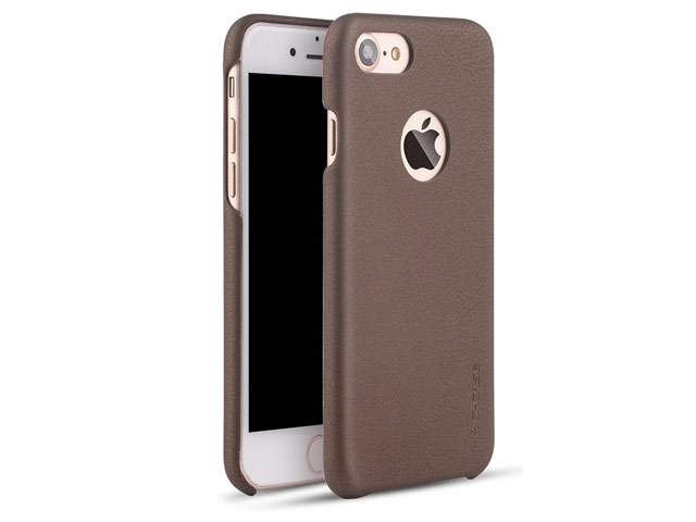 Чехол G-Case Noble Series для Apple iPhone 7 (коричневый, кожаный)