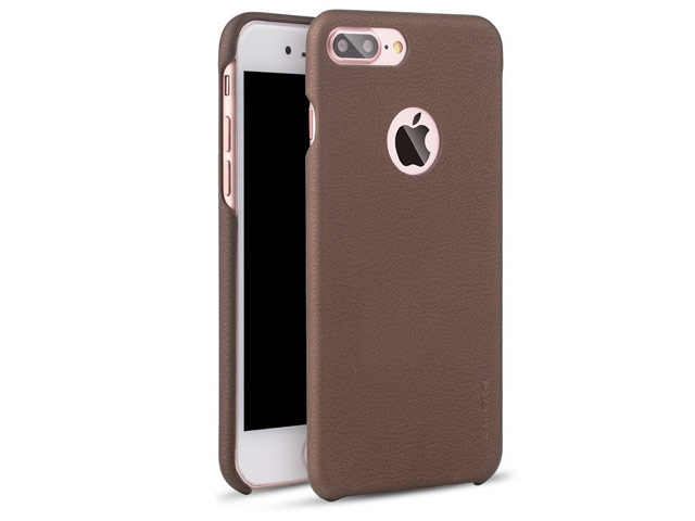Чехол G-Case Noble Series для Apple iPhone 7 plus (коричневый, кожаный)