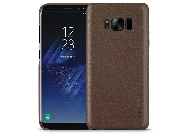 Чехол G-Case Noble Series для Samsung Galaxy S8 (коричневый, кожаный)