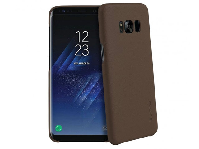 Чехол G-Case Noble Series для Samsung Galaxy S8 (коричневый, кожаный)