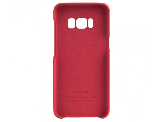 Чехол G-Case Noble Series для Samsung Galaxy S8 plus (красный, кожаный)