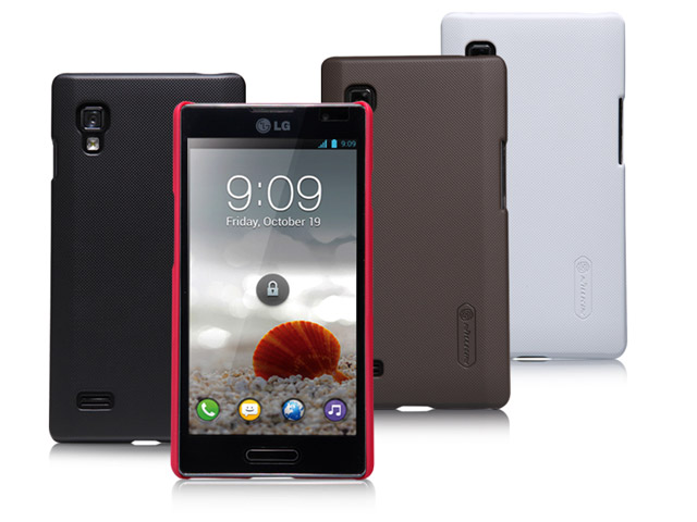 Чехол Nillkin Hard case для LG Optimus L9 P765 (черный, пластиковый)