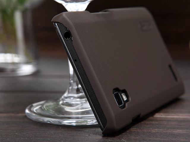 Чехол Nillkin Hard case для LG Optimus L9 P765 (коричневый, пластиковый)