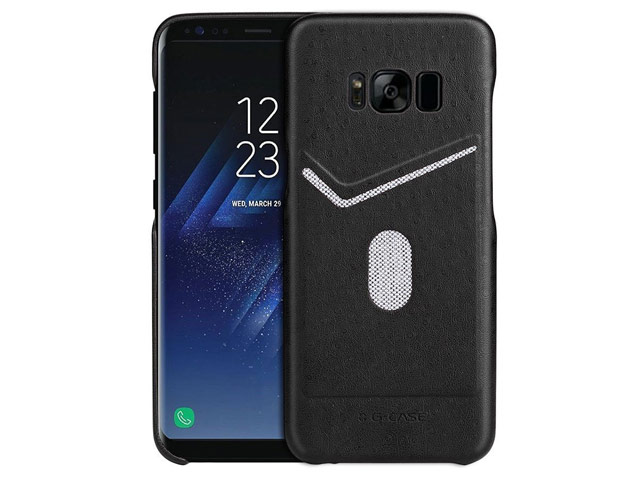 Чехол G-Case Jazz Series для Samsung Galaxy S8 (черный, кожаный)