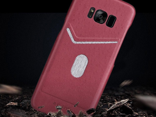 Чехол G-Case Jazz Series для Samsung Galaxy S8 (красный, кожаный)