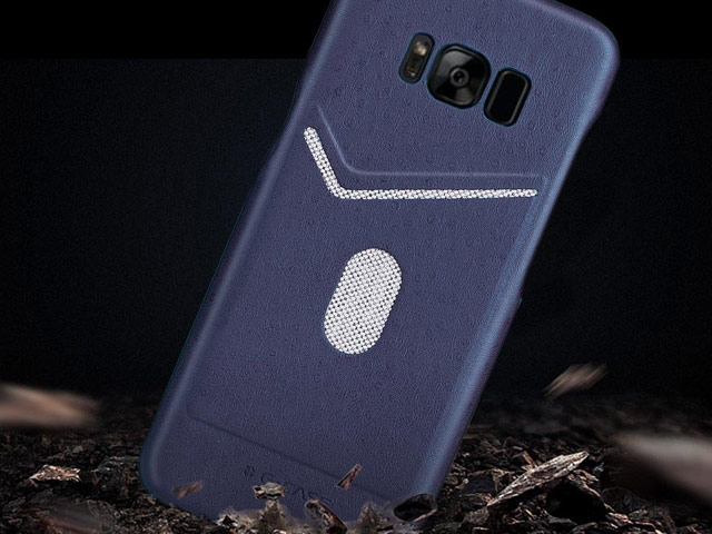 Чехол G-Case Jazz Series для Samsung Galaxy S8 (синий, кожаный)
