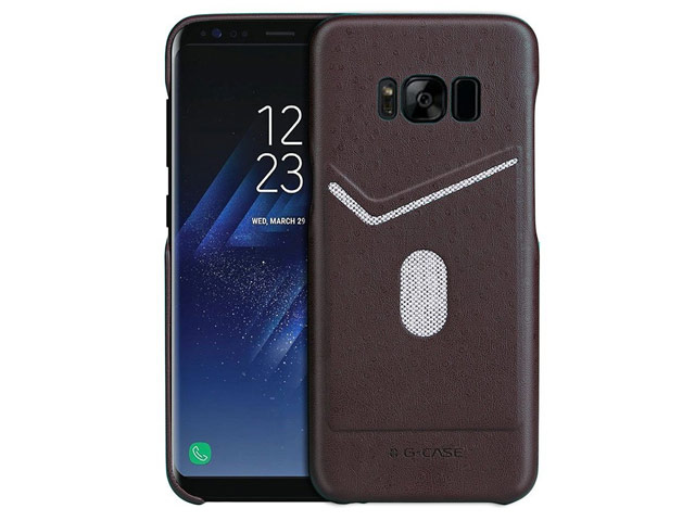 Чехол G-Case Jazz Series для Samsung Galaxy S8 (коричневый, кожаный)