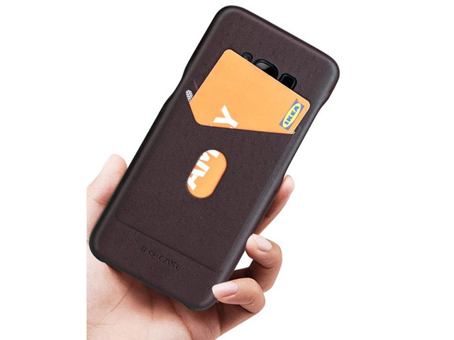Чехол G-Case Jazz Series для Samsung Galaxy S8 (коричневый, кожаный)
