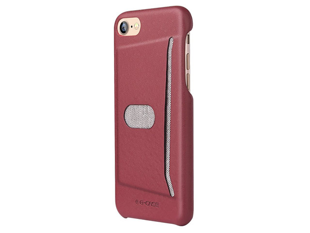 Чехол G-Case Jazz Series для Apple iPhone 7 (красный, кожаный)