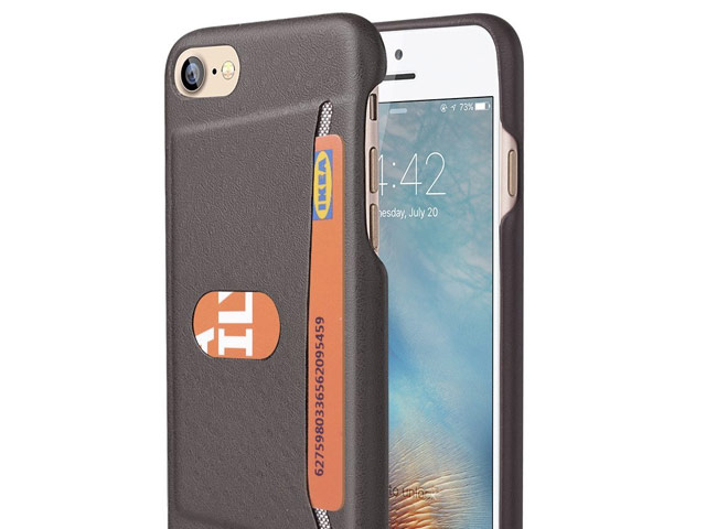 Чехол G-Case Jazz Series для Apple iPhone 7 (коричневый, кожаный)