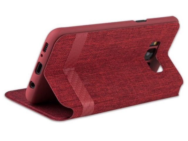 Чехол G-Case Funky Series для Samsung Galaxy S8 (красный, матерчатый)