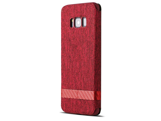 Чехол G-Case Funky Series для Samsung Galaxy S8 (красный, матерчатый)