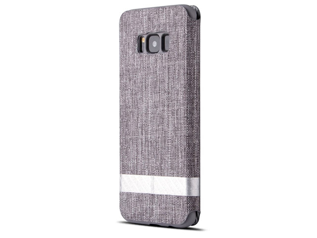 Чехол G-Case Funky Series для Samsung Galaxy S8 (серый, матерчатый)
