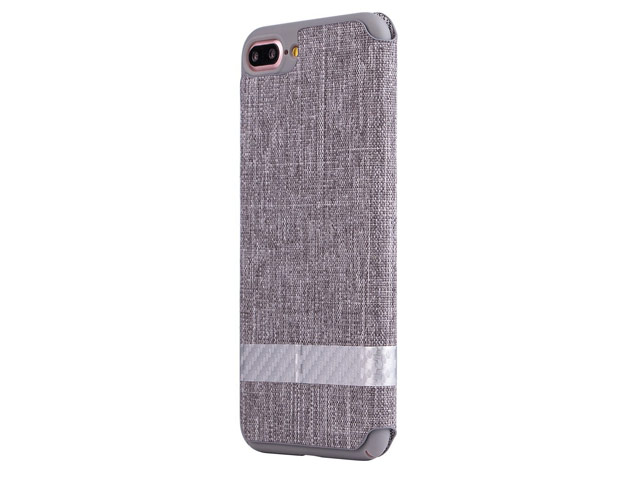 Чехол G-Case Funky Series для Apple iPhone 7 plus (серый, матерчатый)