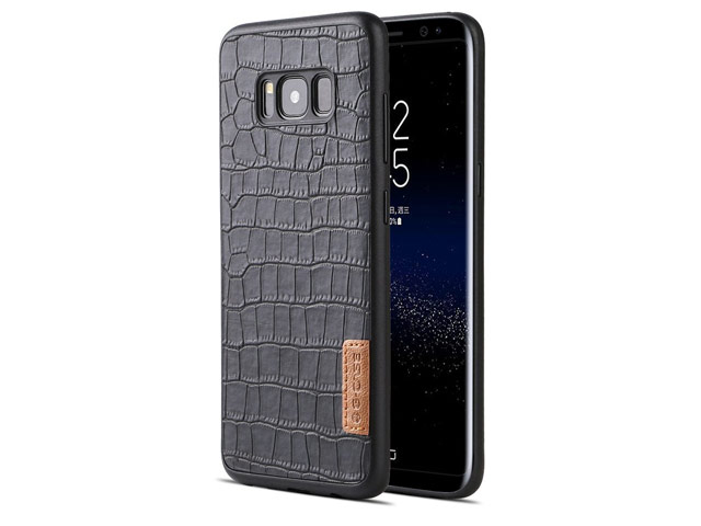 Чехол G-Case Dark Series для Samsung Galaxy S8 (Crocodile Skin, кожаный)