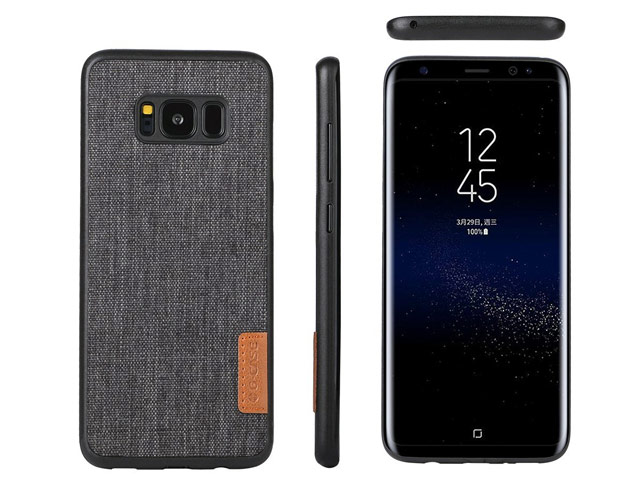 Чехол G-Case Dark Series для Samsung Galaxy S8 (Canvas, матерчатый)