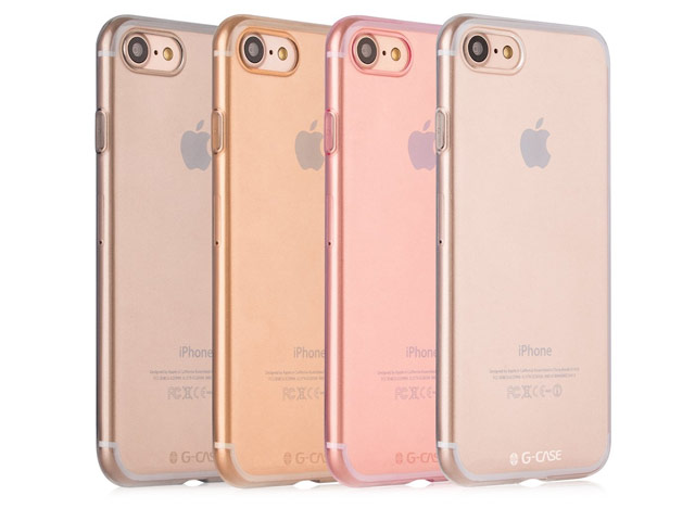 Чехол G-Case Ultra Slim Case для Apple iPhone 7 (розовый, гелевый)