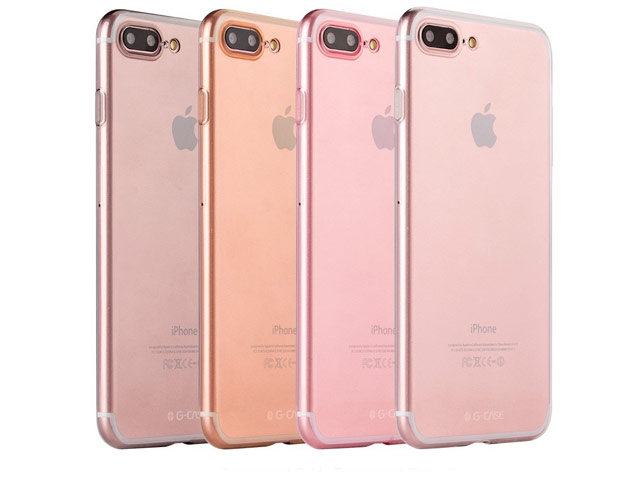 Чехол G-Case Ultra Slim Case для Apple iPhone 7 plus (розовый, гелевый)