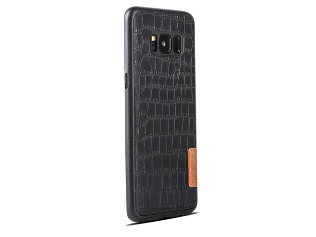 Чехол G-Case Dark Series для Samsung Galaxy S8 plus (Crocodile Skin, кожаный)