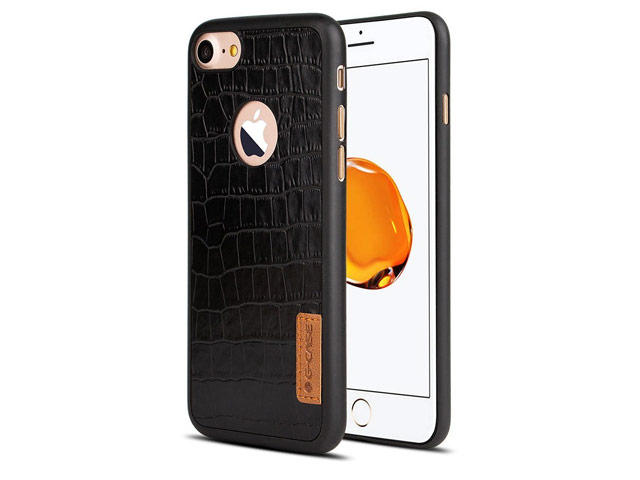 Чехол G-Case Dark Series для Apple iPhone 7 (Crocodile Skin, кожаный)