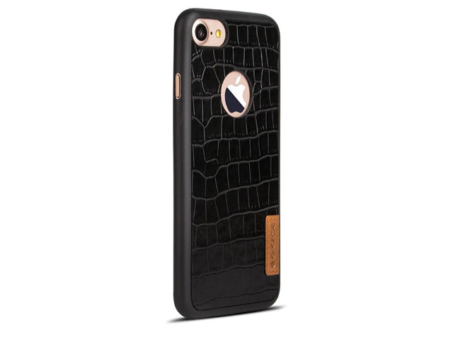 Чехол G-Case Dark Series для Apple iPhone 7 (Crocodile Skin, кожаный)