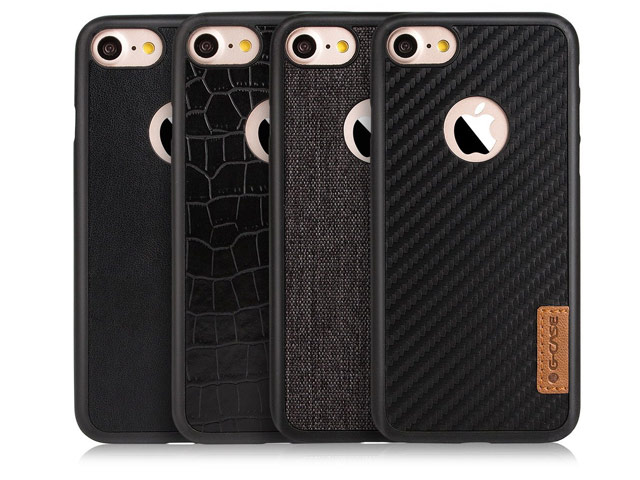 Чехол G-Case Dark Series для Apple iPhone 7 (Crocodile Skin, кожаный)