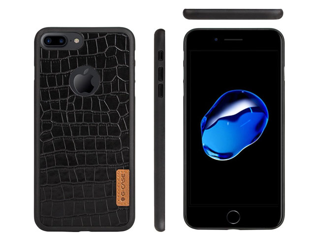 Чехол G-Case Dark Series для Apple iPhone 7 plus (Crocodile Skin, кожаный)