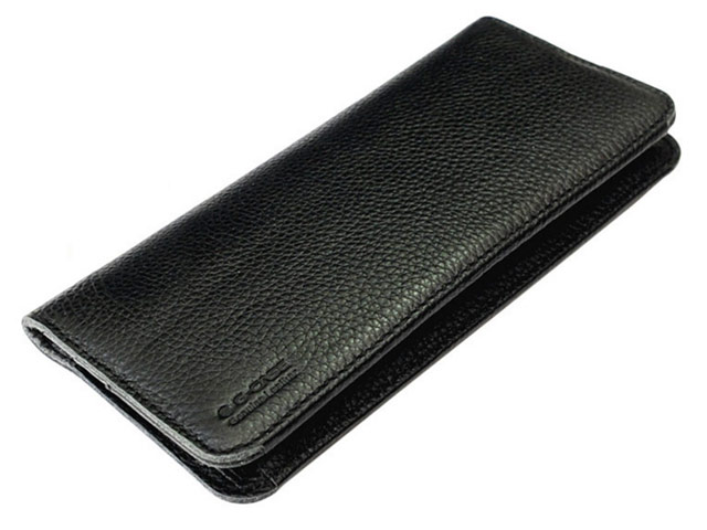 Кошелек G-Case Elegant Series (черный, кожаный, валютник, размер S)
