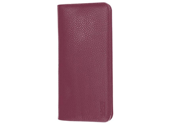Кошелек G-Case Elegant Series (фиолетовый, кожаный, валютник, размер S)