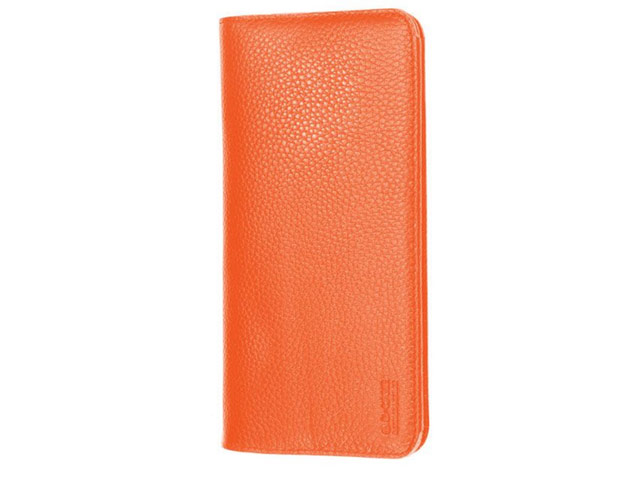 Кошелек G-Case Elegant Series (коричневый, кожаный, валютник, размер L)