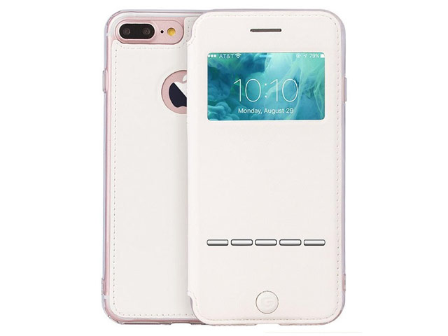 Чехол G-Case Sense Series для Apple iPhone 7 plus (белый, кожаный)