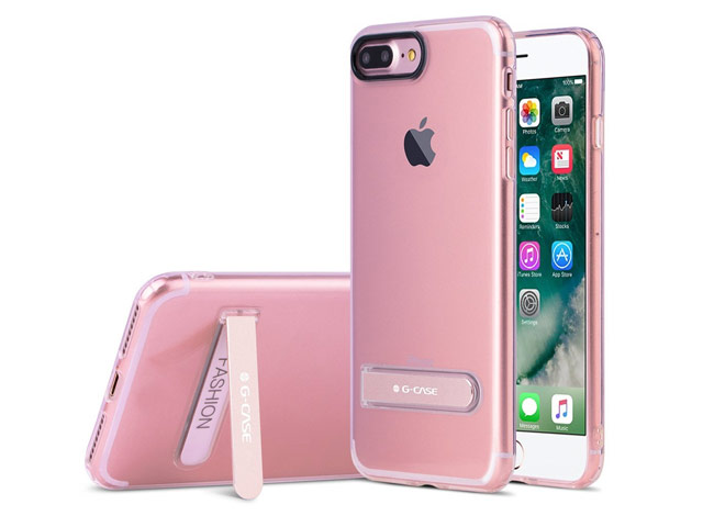 Чехол G-Case Honor Series для Apple iPhone 7 plus (розовый, гелевый)