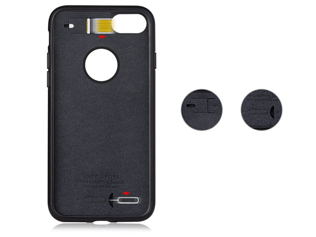 Чехол G-Case Duke Series для Apple iPhone 7 (черный, кожаный)