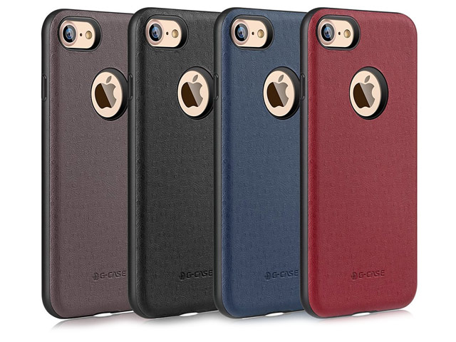 Чехол G-Case Duke Series для Apple iPhone 7 (синий, кожаный)