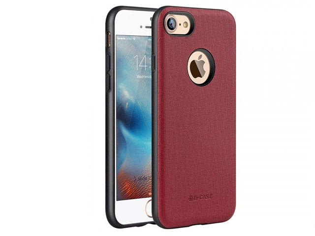Чехол G-Case Duke Series для Apple iPhone 7 (красный, кожаный)