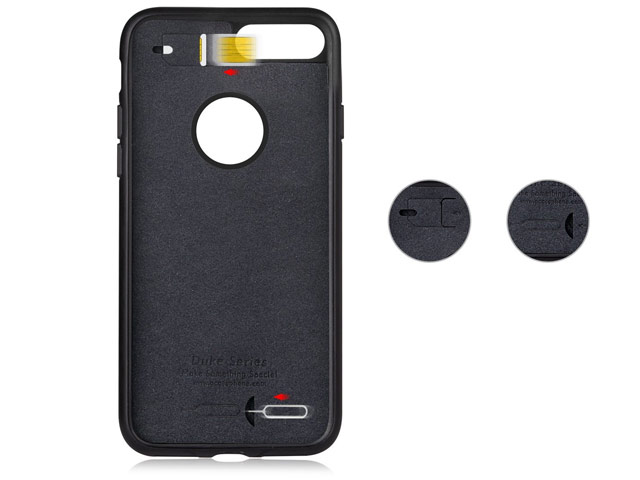 Чехол G-Case Duke Series для Apple iPhone 7 plus (черный, кожаный)